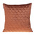 Burnt Orange Tufted Velvet Quilted Throw Pillow N270-402878