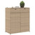  Garden Storage Cabinet Beige Poly Rattan Large A949-365566