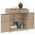  Garden Storage Cabinet Beige Poly Rattan Large A949-365566