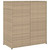  Garden Storage Cabinet Beige Poly Rattan Large A949-365566