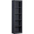 Narrow 5-Shelf Bookcase Slim Storage Shelving Unit Dark Blue Black Wood Finish Q280-SAFTNB1293284