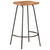  Bar Stool Set of 4 natural wood and black A949-320652