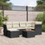  Garden Sofa Set Black, Cream White A949-3256077
