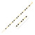 Black Onyx Gem Alternating Bracelet in 14K Yellow Gold (5.00 mm) P150-96977-7.25