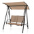 2-Seat Outdoor Canopy Swing with Comfortable Fabric Seat and Heavy-duty Metal Frame-Beige - Color:  D681-NP10403BE 2-Seat Outdoor Canopy Swing with Comfortable Fabric Seat and Heavy-duty Metal Frame-Beige - Color:  D681-NP10403BE