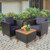 3 Pieces Outdoor Patio Wicker Furniture Set with Cushions and Acacia Wood Coffee Table-Gray - Color D681-HW71661GR 3 Pieces Outdoor Patio Wicker Furniture Set with Cushions and Acacia Wood Coffee Table-Gray - Color D681-HW71661GR