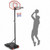 Adjustable Basketball Hoop System Stand with Wheels - Color: Black D681-SP34956 Adjustable Basketball Hoop System Stand with Wheels - Color: Black D681-SP34956