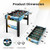 37 Inch Mini Foosball Table with Score Keeper and Removable Legs - Color: Blue D681-UY10052 37 Inch Mini Foosball Table with Score Keeper and Removable Legs - Color: Blue D681-UY10052