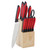 MegaChef 14 Piece Cutlery Set in Red D970-MC-C51000 MegaChef 14 Piece Cutlery Set in Red D970-MC-C51000