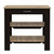 Light Oak and Black Kitchen Island with Drawer and Two Open Shelves N270-474094