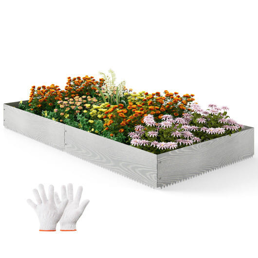 6-Pack 20 FT Galvanized Metal Landscape Edging for Lawn B593-NP12640