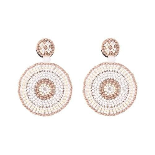 Bohemian Style Mini Beads Round Design Women Earrings