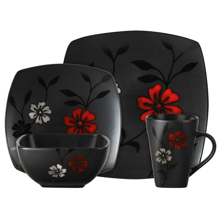 Gibson 16-Piece Evening Blossom Dinnerware Set D970-81381.16RM Gibson 16-Piece Evening Blossom Dinnerware Set D970-81381.16RM