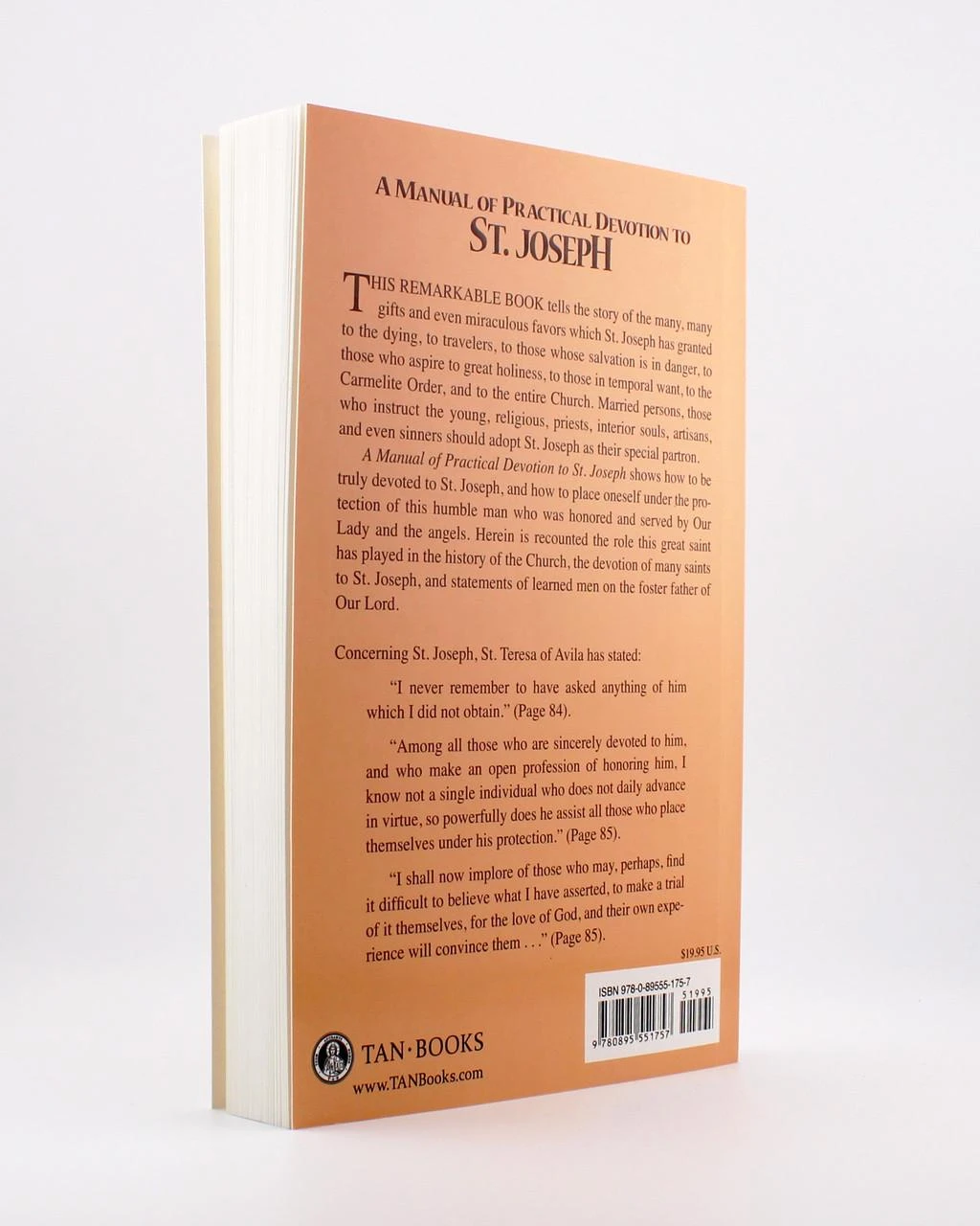 A Manual of Practical Devotion to Saint Joseph | TAN Books