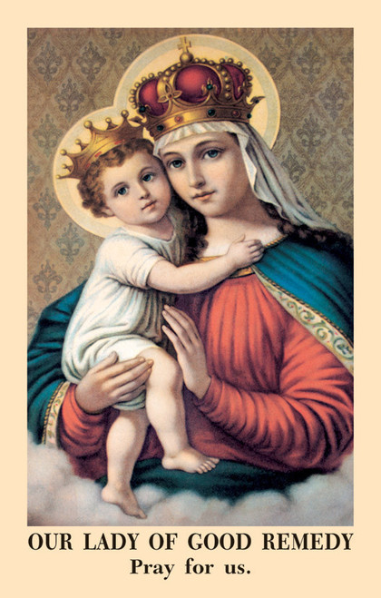 Our Lady of Good Remedy Prayer Card (Pack of 100)