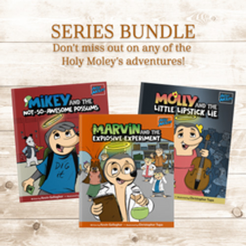 Bundle of the book series Holy Moley children's books