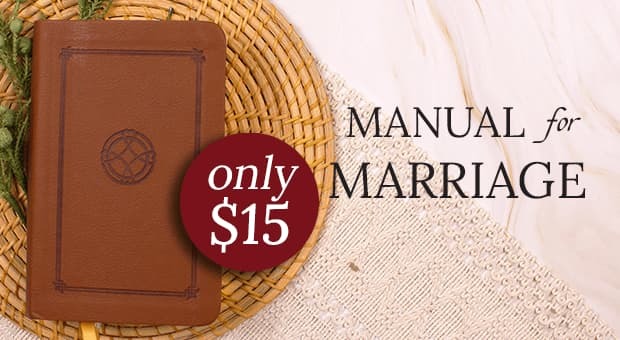 Manual for Marriage book in leather