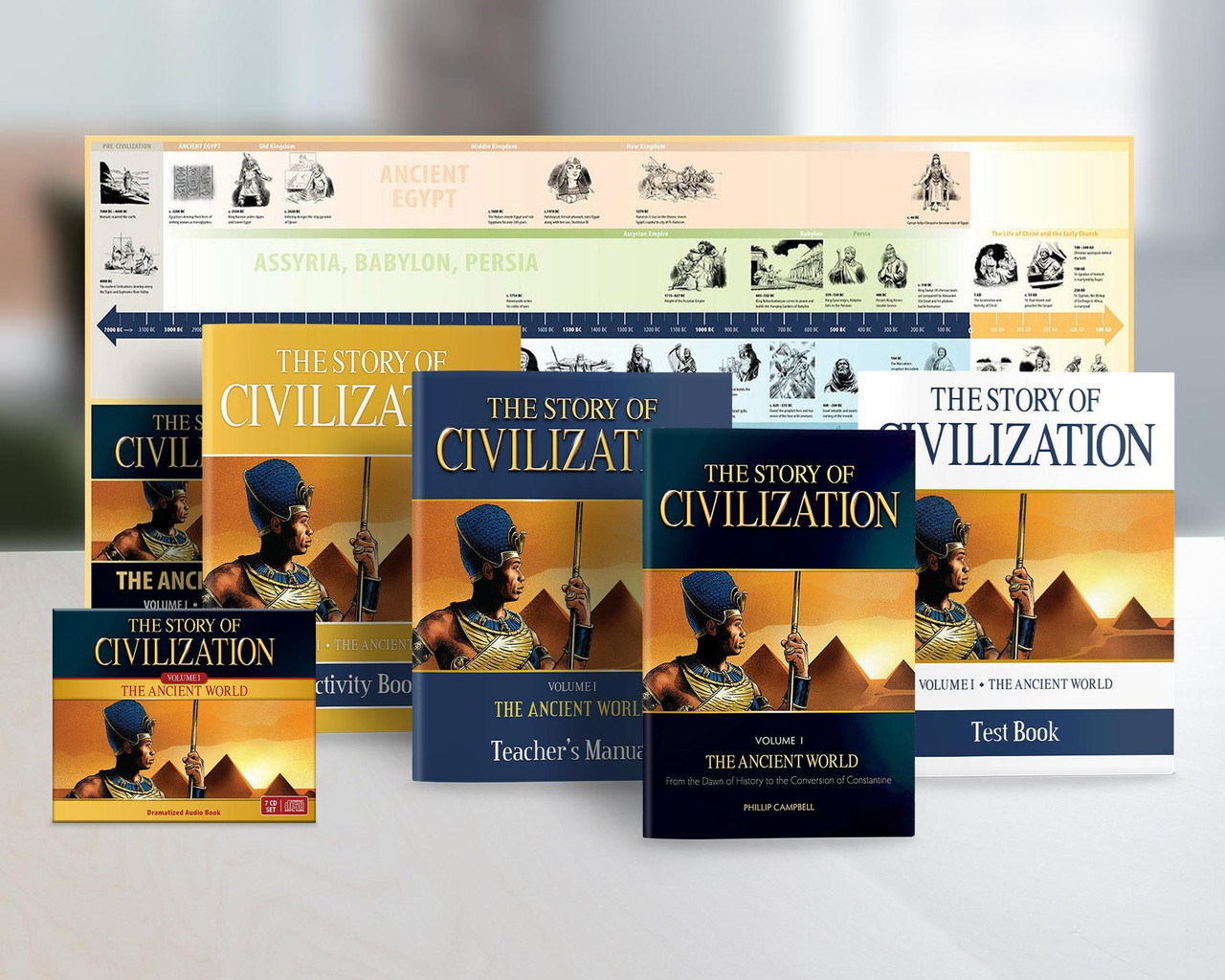 The Story of Civilization Volume 1: The Ancient World (Complete Set)