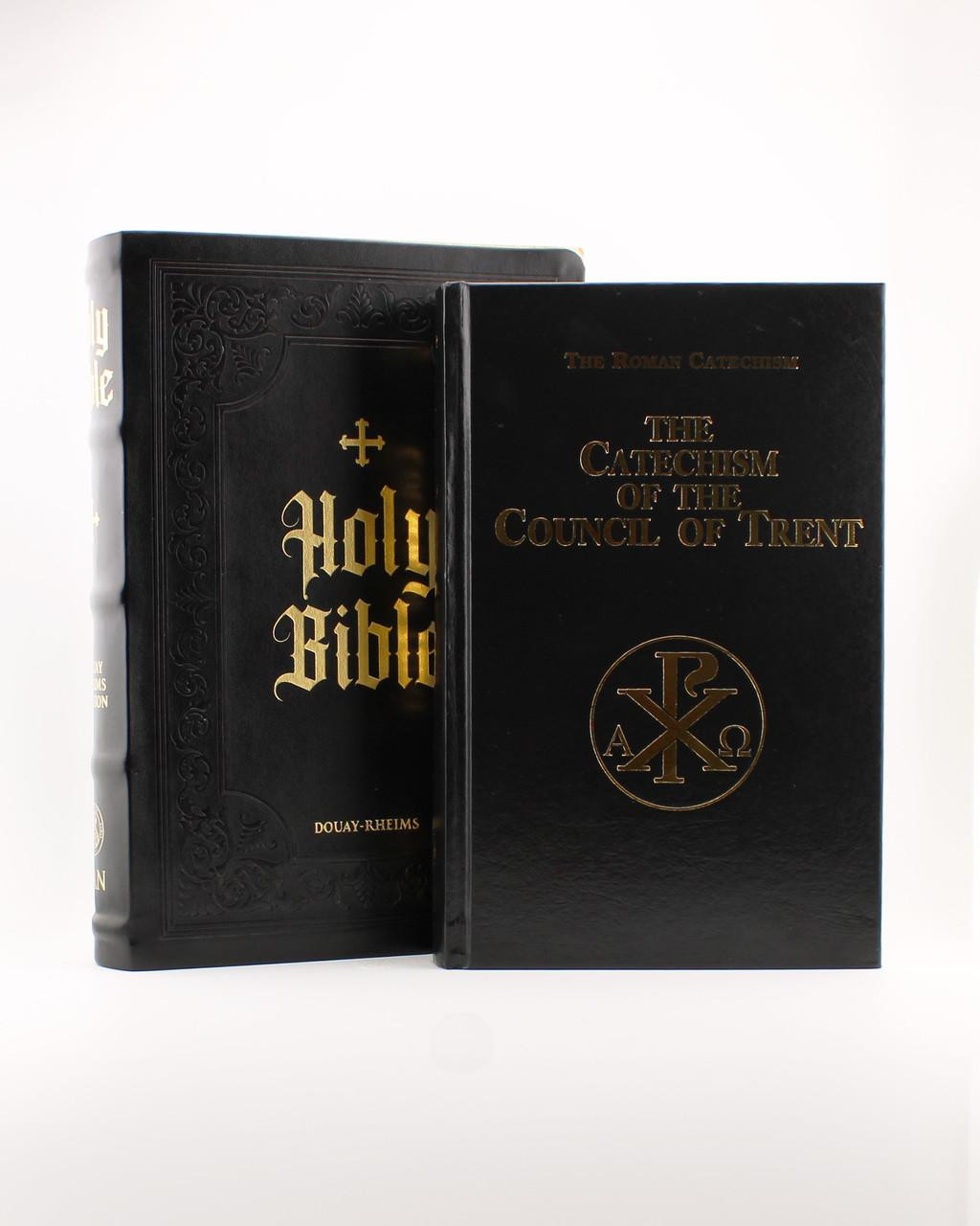 Pillars of Faith Bundle: Douay-Rheims Bible Large Print Edition, Catechism of the Council of Trent