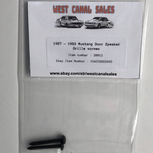 1987-1993 Ford Mustang Door Panel Side Speaker Grille Screws 2pc Hardware 1987-1993 Ford Mustang Door Panel Side Speaker Grille Screws 2pc Hardware