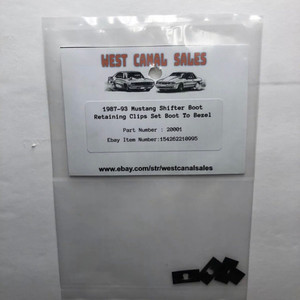 1987-93 Mustang Shifter Boot Retaining Clips Set Boot To Bezel 87-93 Foxbody 1987-93 Mustang Shifter Boot Retaining Clips Set Boot To Bezel 87-93 Foxbody