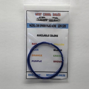 5 Feet Blue Spark Plug Wire For 1/24 1/25 Scale Model Car