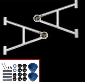 79-93 Mustang Chrome Moly A Arms 1" Short No Sway Mount 79-93 Mustang Chrome Moly A Arms 1" Short No Sway Mount
