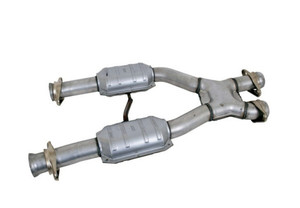 79-93 MUSTANG 5.0 2-1/2 IN. SHORT CATTED X-PIPE 79-93 MUSTANG 5.0 2-1/2 IN. SHORT CATTED X-PIPE