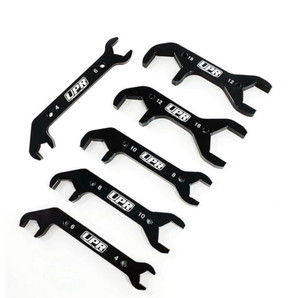 UPR 7075 Billet Aluminum Black Phantom Angled 6pc AN Wrench Set UPR 7075 Billet Aluminum Black Phantom Angled 6pc AN Wrench Set