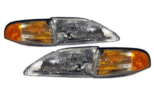 1994-1998 Mustang Gt/V6 Style Clear Headlights 1994-1998 Mustang Gt/V6 Style Clear Headlights