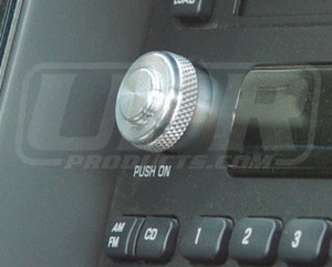 01-04 Ford Mustang Billet Radio Knob Double Style   01-04 Ford Mustang Billet Radio Knob Double Style