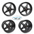 Race Star Drag Pack 15x10/17x4.5 for 79-04 Mustang 5-lug  (Gray) - 4 Wheel Combo