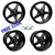 Race Star Drag Pack 17x4.5/17x9.5 for 2010-15 Camaro (Black) - 4 Wheel Combo Kit