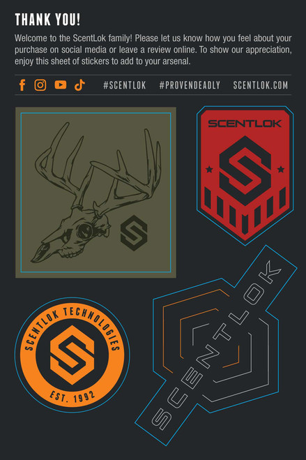 scentlok custom sticker sheet