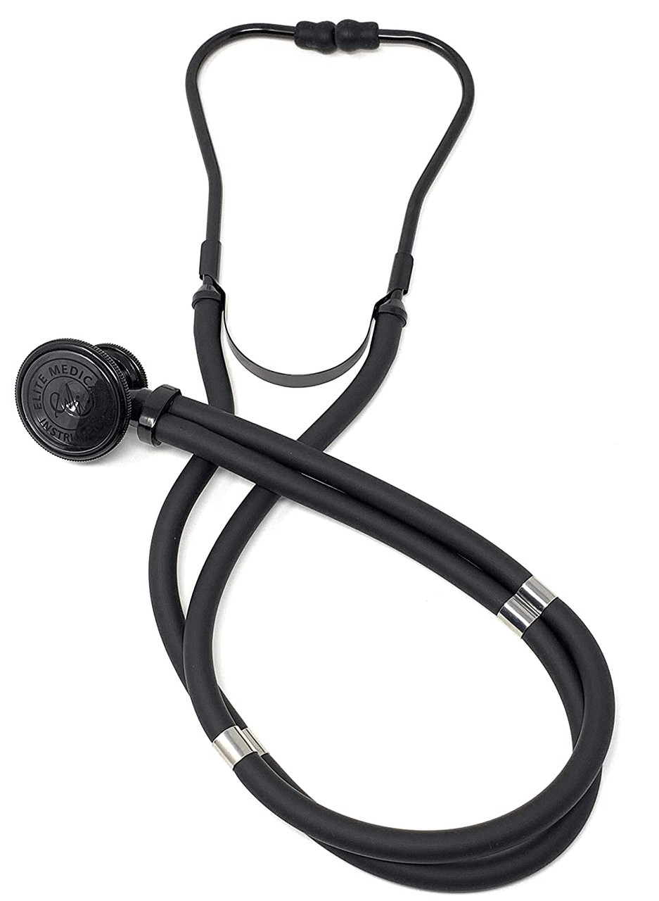 Novamedic Classic Black Dual Head Stethoscope, 22-inch, Adult Size  Stethoscope for Nurses, Doctors, ETMs, Nursing Homes, Cardiac Diagnostic