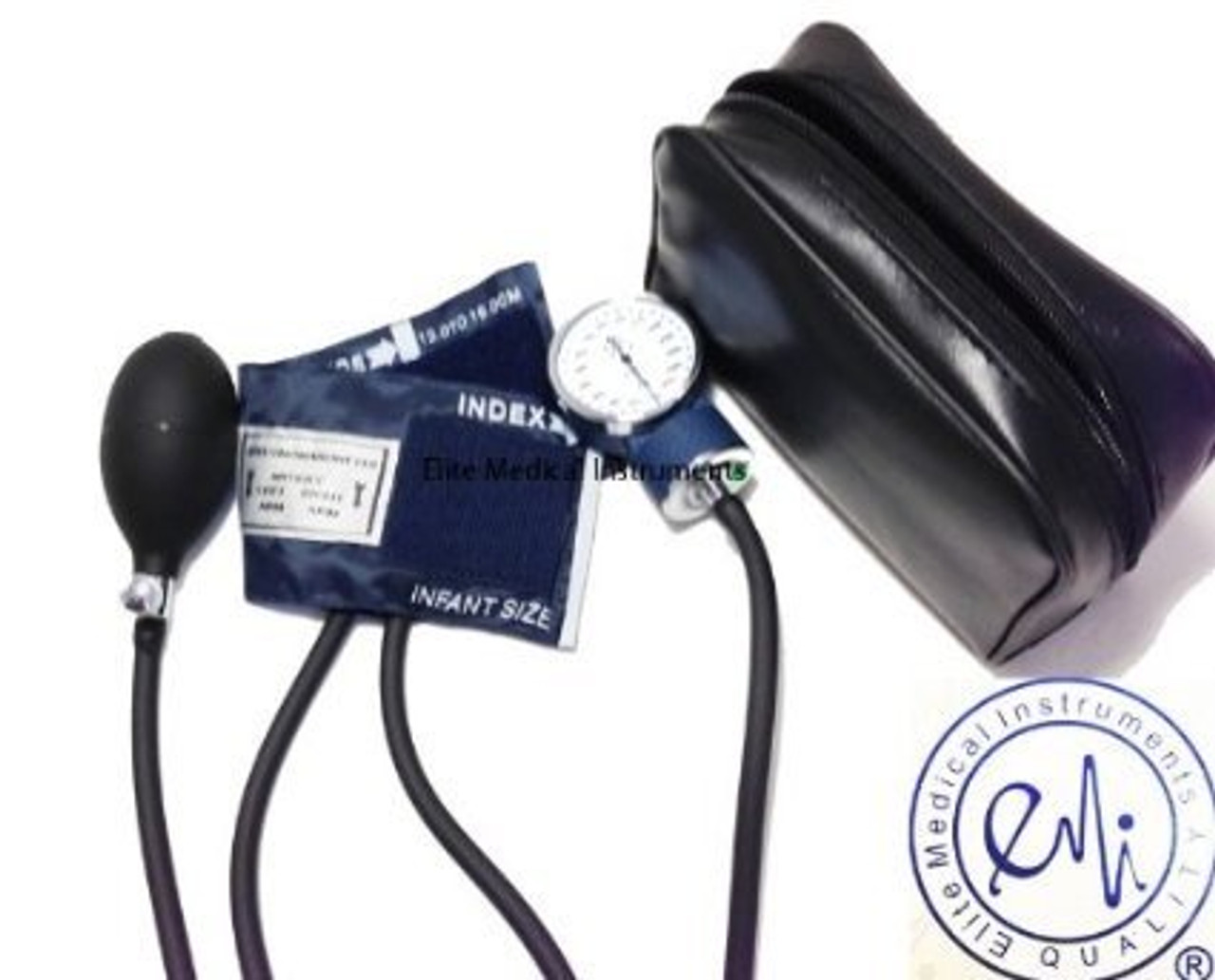 EMI Pediatric Aneroid Sphygmomanometer Manual Blood Pressure Monitor with  Child Sized Cuff (Fits arms Size: 18.4 cm to 26.7 cm) and Carrying Case