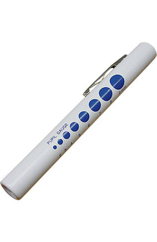 4 pack - 4 White LED Medical Diagnosis Penlight With Pupil Gauge