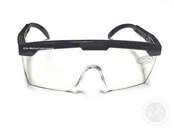 EMI # 411 Black Full Frame Adjustable Eyewear Safety Glasses