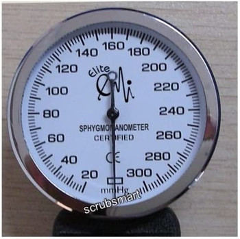 EMI Manual Aneroid Sphygmomanometer Blood Pressure Monitor with XL | Large  Adult Cuff - Black - EBL-219