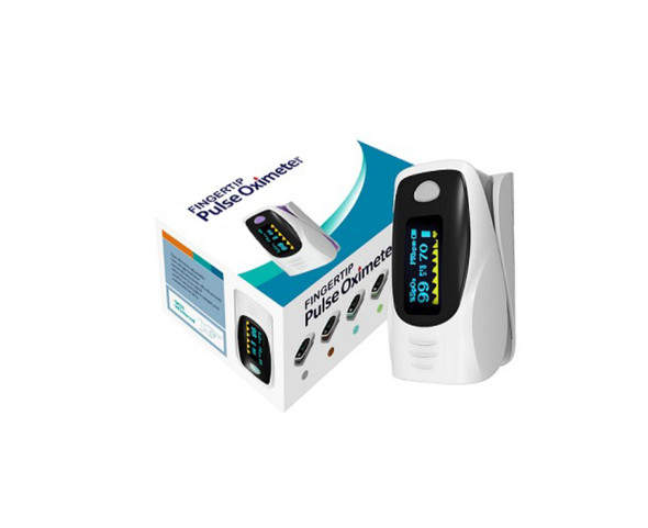 The Finger Pulse Oximeter is a reliable and accurate device designed for measuring SpO2 (oxygen saturation), pulse rate (PR), and perfusion index (PI). Ideal for healthcare professionals and personal use, it provides quick and precise readings to help monitor vital signs efficiently.