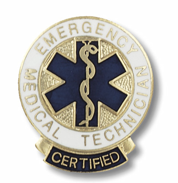 Certified EMT Emergency Medical Technician Pin