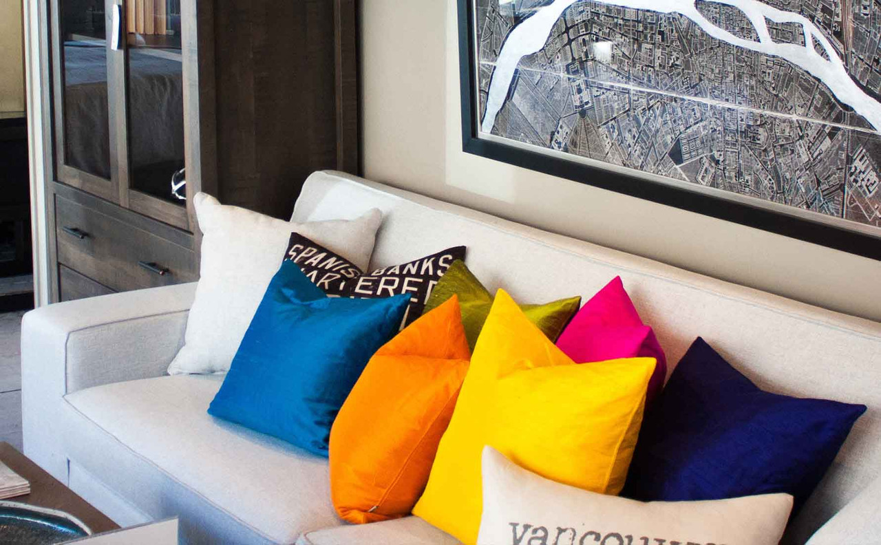 silk sofa pillows