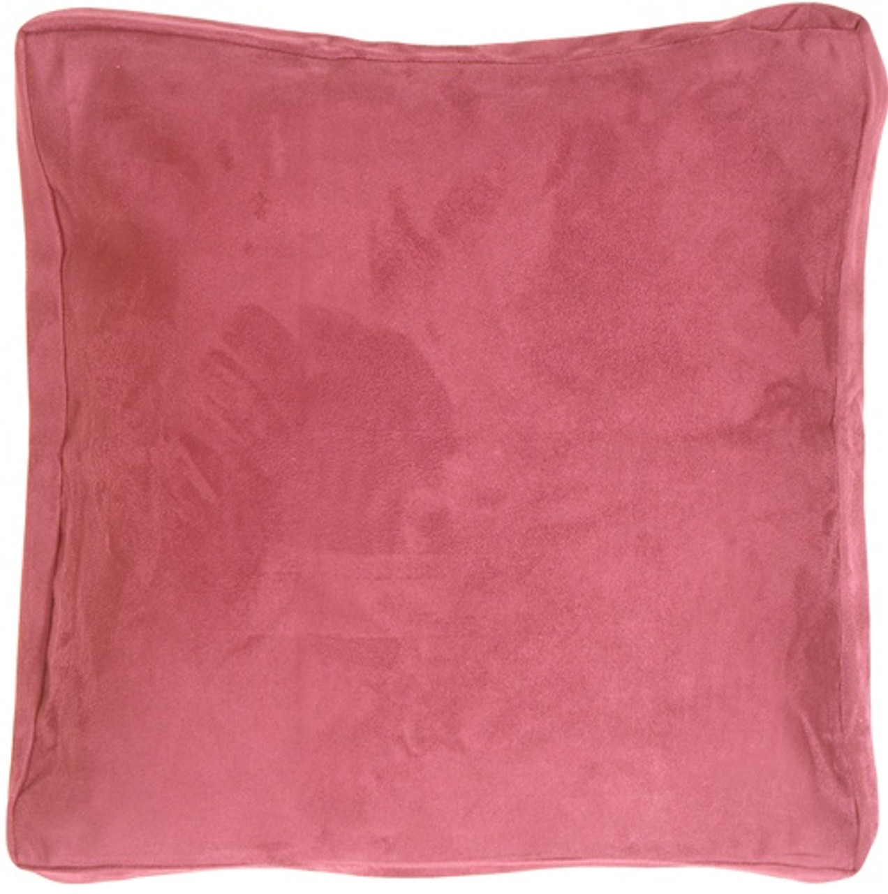 16x16 Box Edge Royal Suede Pink Throw Pillow From Pillow Decor