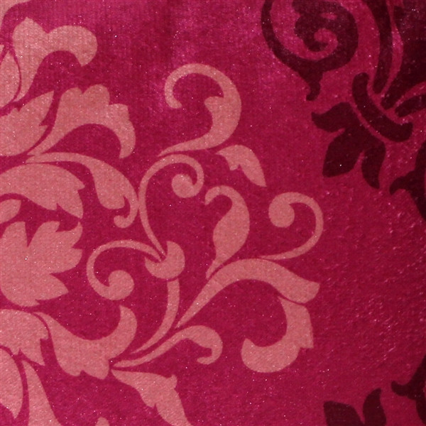 Velvet Damask Rose Throw Pillow 11x18 from Pillow Decor