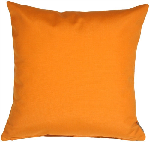 Sunbrella Tangerine Orange 20x20 Outdoor Pillow from Pillow Decor