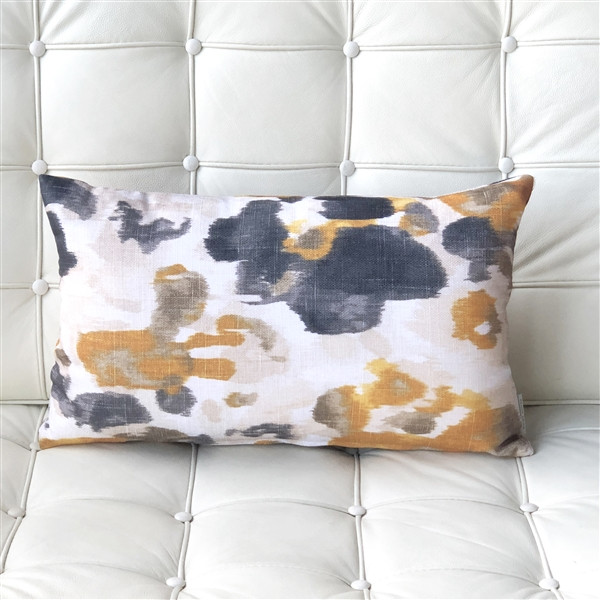 Brandy Bay Yellow Floral Throw Pillow 12x19 from Pillow Decor