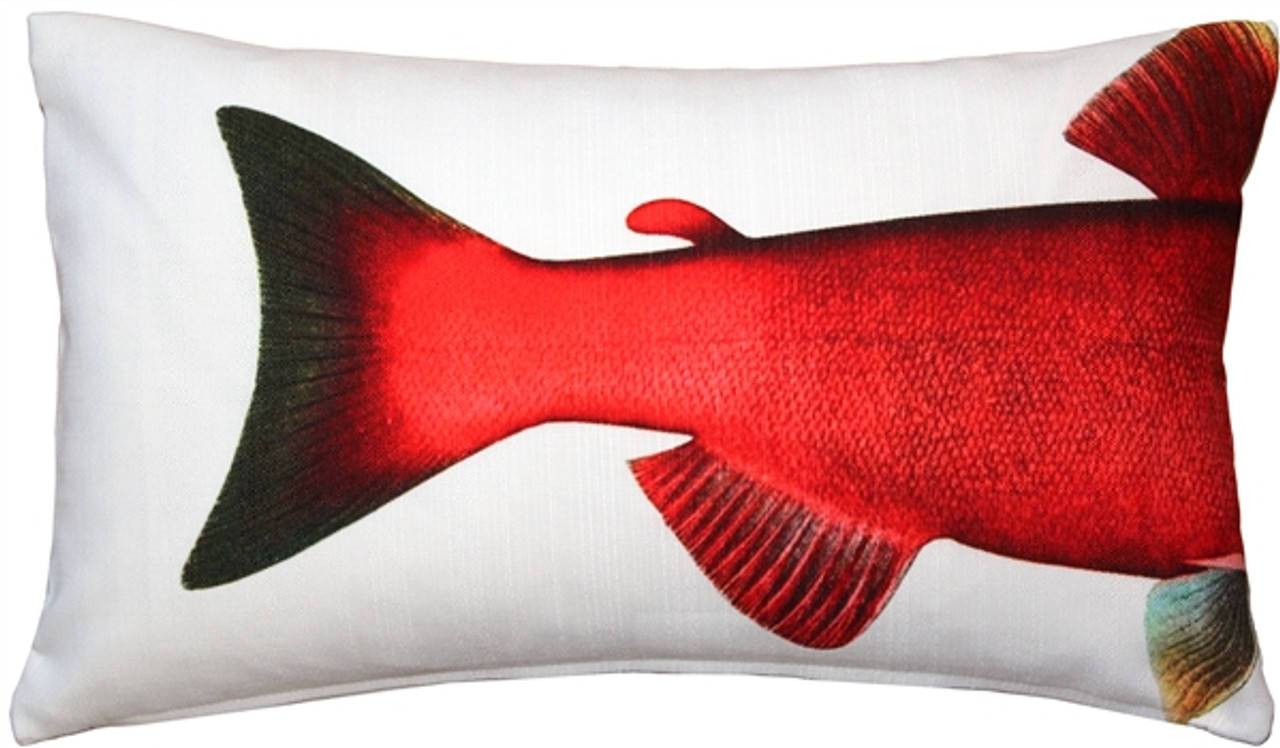 Salmon Fish Pillow 12x19 Pillow Decor