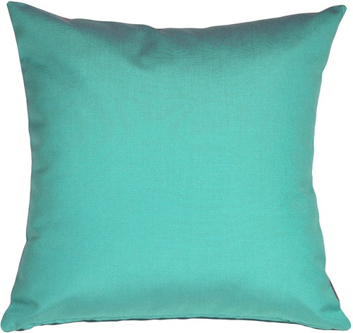 Sunbrella Aruba Turquoise Blue Outdoor Pillow from Pillow Decor