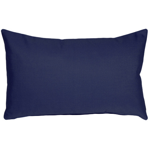 Sunbrella Navy Blue 12x19 Outdoor Pillow from Pillow Decor