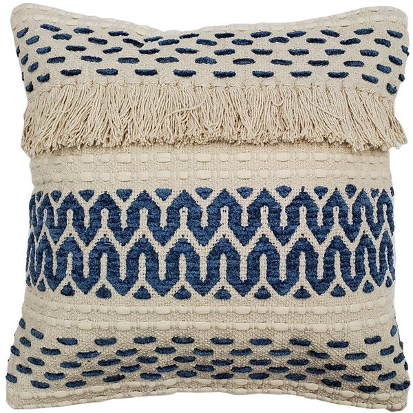 Ojai Blue Bohemian Pillow 20x20 Pillow Decor